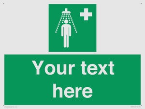 Custom Safety Shower Sign